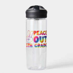 Botella De Agua Adiós quinto grado Tie Dye último día 5to grado 