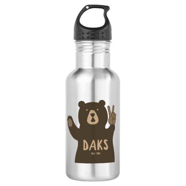 Botella De Agua Adirondacks Peace Bear (Anverso)