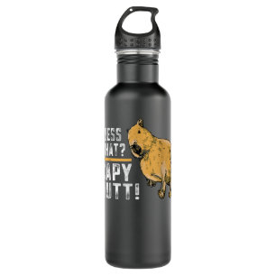 Botella De Agua Adivina qué capy Butt Capybara Funny Capibara