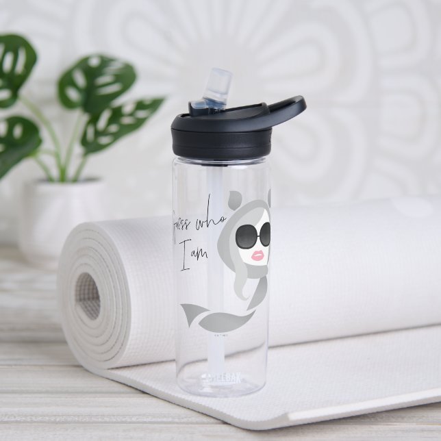 Botella De Agua Adivina quién soy - El Lotus blanco (Yoga)