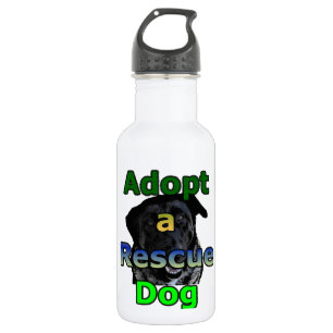 Botella De Agua Adopte un perro del rescate