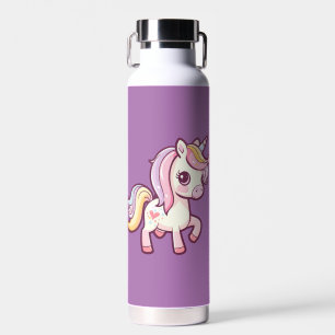 Botella De Agua Adorable Cute Pastel Unicorn