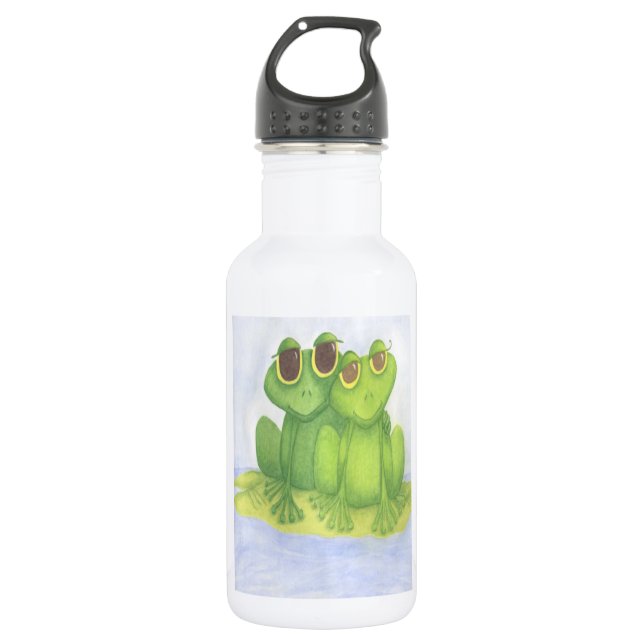 Botella De Agua Adorable Frog Lovers (Anverso)
