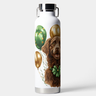 Botella De Agua ADorable PERRO IRLANDÉS TEMÁTICO CON PELO DESGREÑA