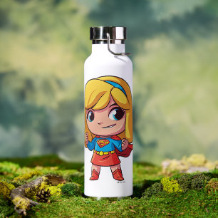 Botella De Agua Adorable Supergirl Stance