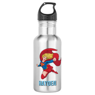 Botella De Agua Adorable Supergirl Stance