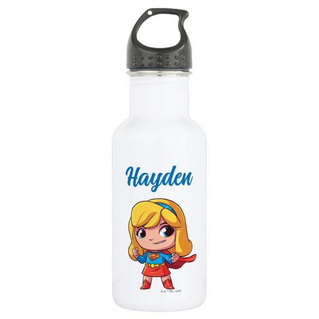 Botella De Agua Adorable Supergirl Stance (Anverso)