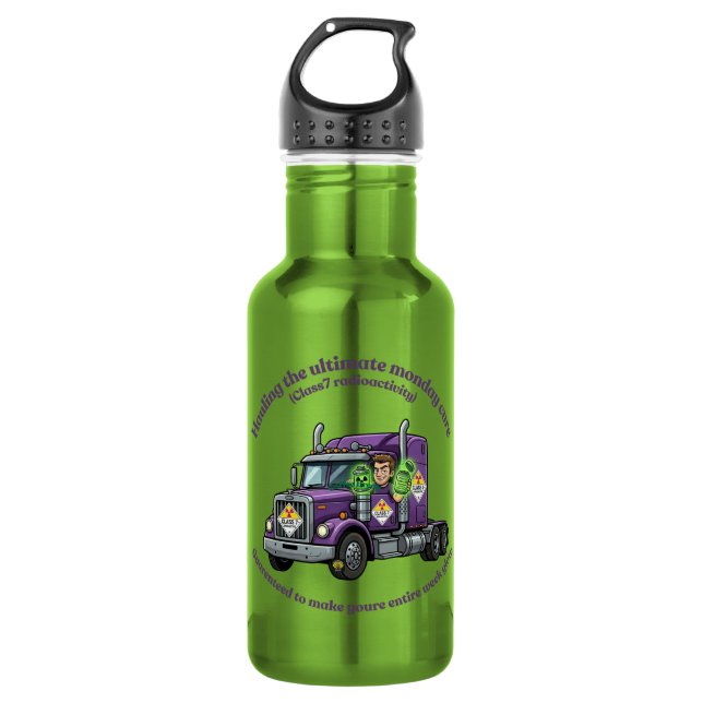 Botella De Agua ADR Class 7 Radioactive | Hazmat Driver & Logistic (Anverso)