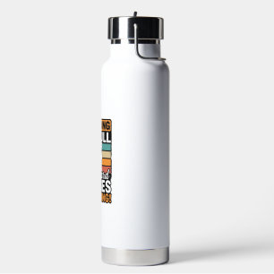 Botella De Agua Advertencia de Pitbull Besos Entrantes Diseño Vint