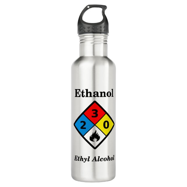 Botella De Agua Advertencia del etanol MSDS (Anverso)