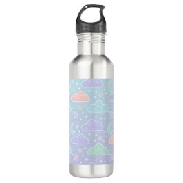 Botella De Agua Aesthetic Pastel Cloud Water Bottle