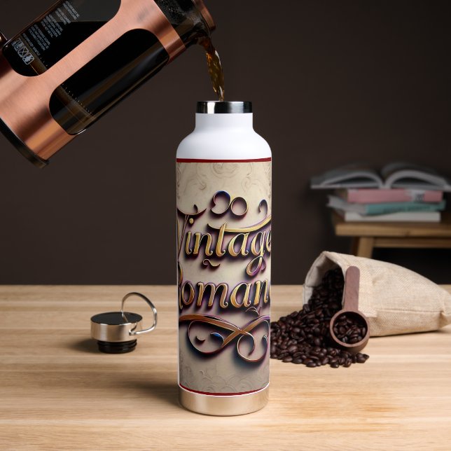 Botella De Agua "Afecto de amor eterno" (Café)