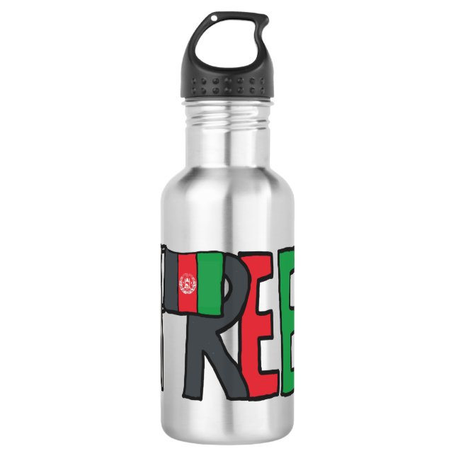 Botella De Agua Afganistán libre (Anverso)
