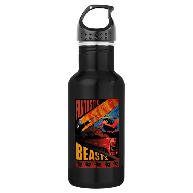 Botella De Agua Afiche de venado de las bestias fantásticas de Jac (Anverso)