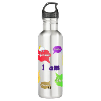 Botella De Agua Afirmaciones Positivas Palabras Amor Propio