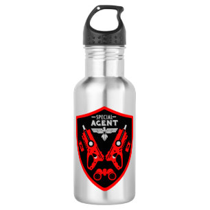 Botella De Agua Agente especial Kid