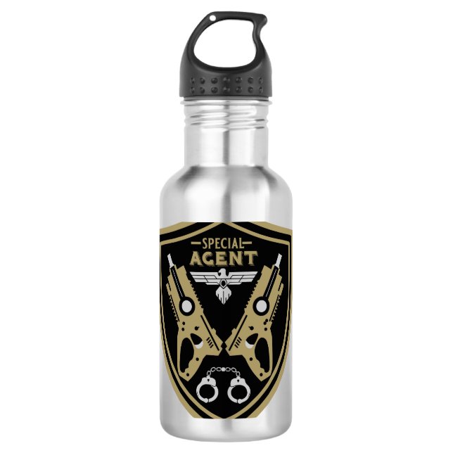 Botella De Agua Agente especial Kid (Anverso)