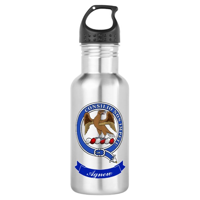 Botella De Agua Agnew Clan Badge Personalizado (Anverso)