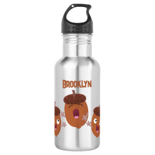 Botella De Agua Agradables bellotas cantando personalizado para lo