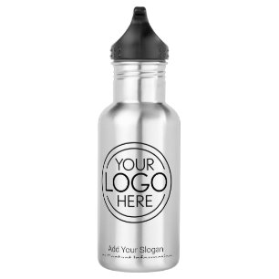 Botella De Agua Agrega tu logo Empresa Corporativo Moderno Minimal