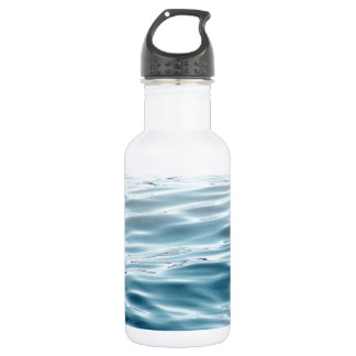 Botella De Agua Agua azul ondulada