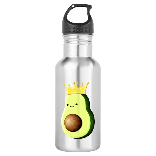 Botella De Agua Aguacate El Rey De Todas Las Frutas (Anverso)