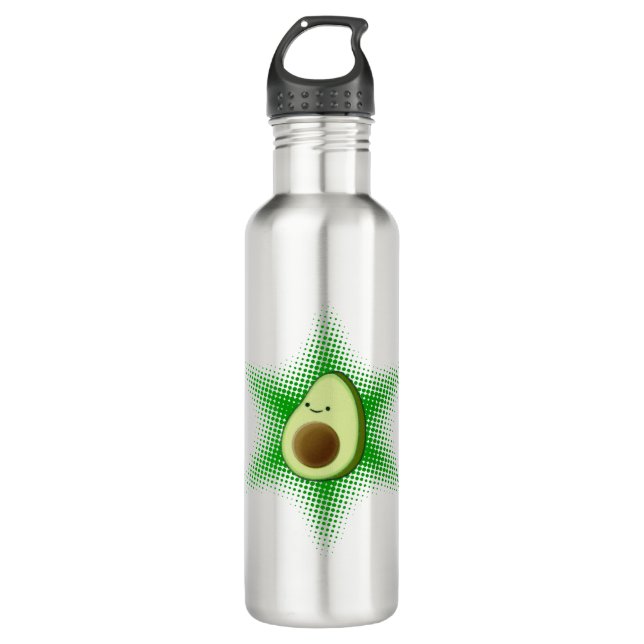 Botella De Agua Aguacate Superstar (Anverso)