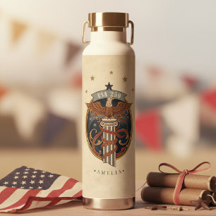 Botella De Agua Águila Americana USA 250 Motivo Art Nouveau ID1304