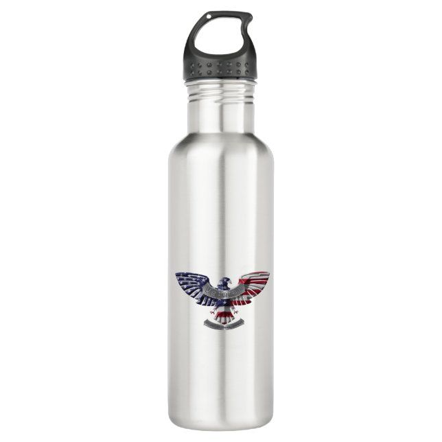 Botella De Agua Águila Norteamericana Veterana "Orgullosa De Haber (Anverso)