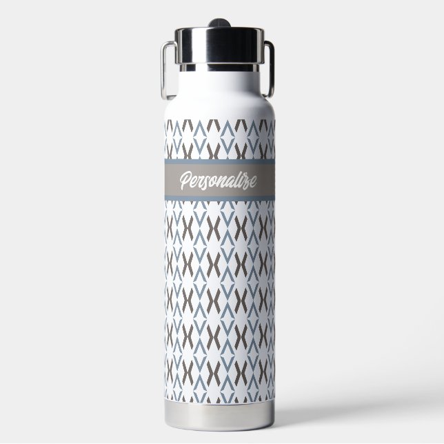 Botella de agua aislada - Argyle 1 (Frente)
