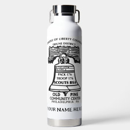 Botella de agua aislada - Blanca (Personalizada)