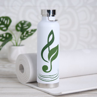 Botella de agua aislada con logotipo de Heather Ni