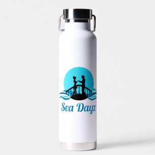 Botella de agua aislada de Sea Day