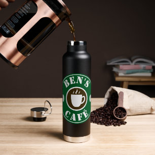 Botella de agua aislada para bebidas de café calie