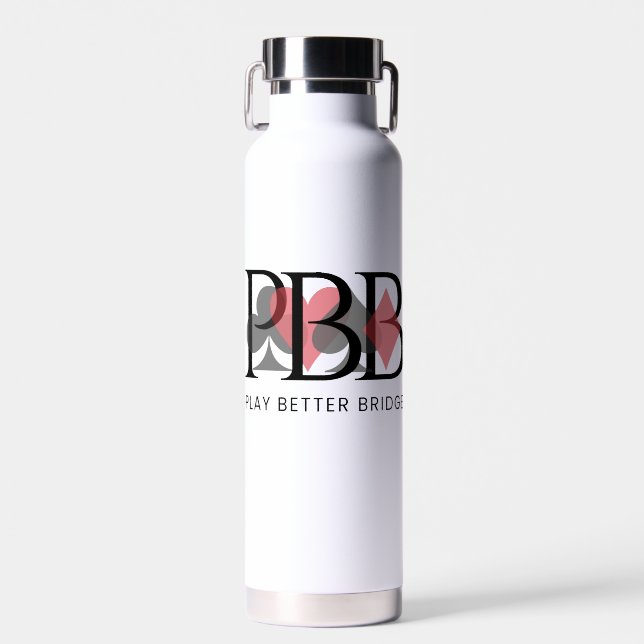 Botella de agua aislada PBB - Rojo (Delantero)