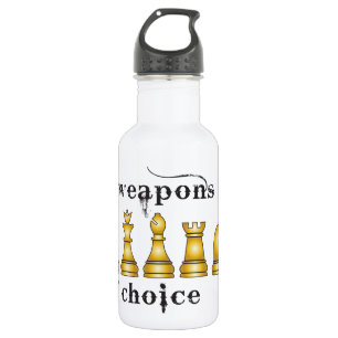 Botella De Agua ajedrez, mi arma de la opción
