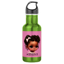 AKA - Chica marrón en rosa y verde