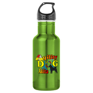 Botella De Agua Akita Agility Dog