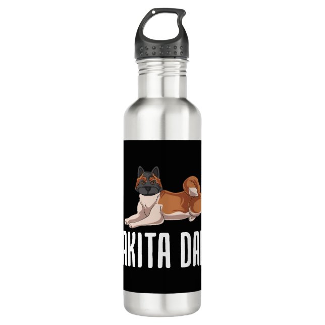 Botella De Agua Akita Dad (Anverso)
