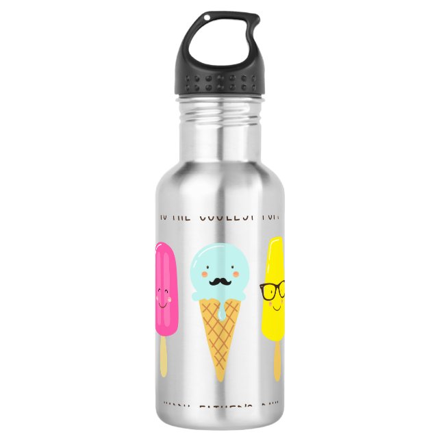 Botella De Agua Al Pop más Cooler - Día del Padre (Anverso)