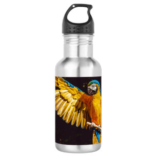 Botella De Agua Ala estirada de salida de loro