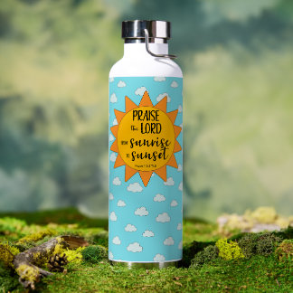 Botella De Agua Alabado sea el Señor por la Luz del Sol