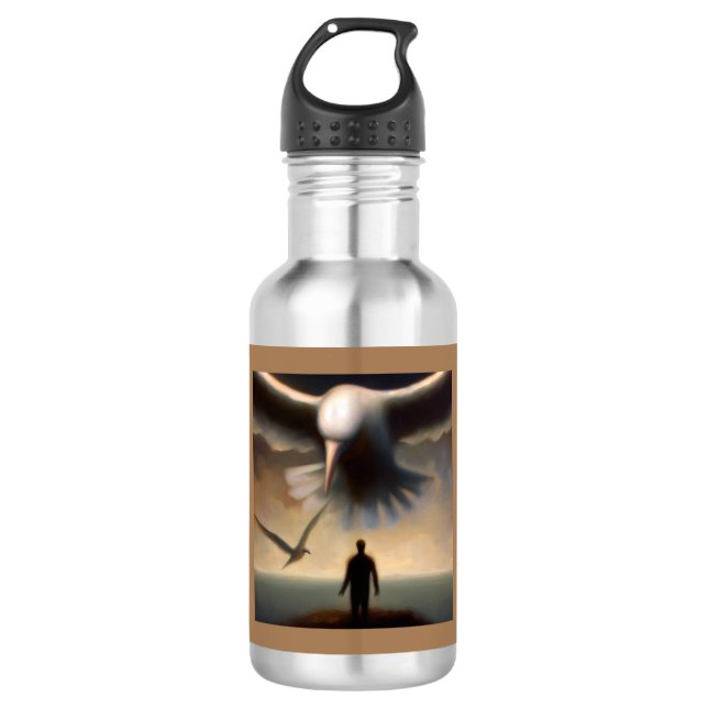 Botella De Agua Albatros de animales espirituales 2 (Anverso)