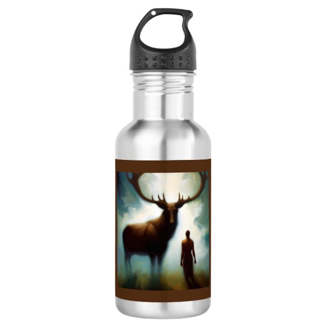 Botella De Agua Alce animal espiritual 1 (Anverso)