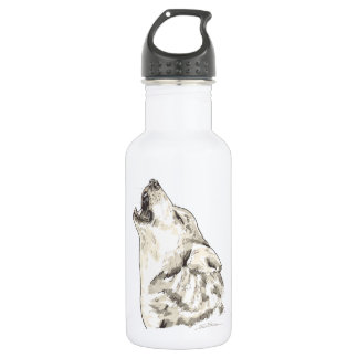 Botella De Agua Alcohol de Shamanic del lobo