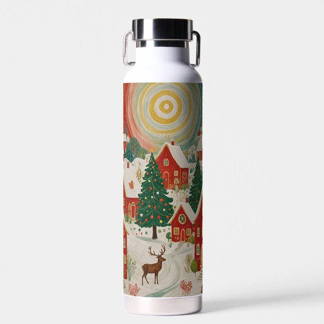 Botella De Agua Aldea de los navidades (Delantero)