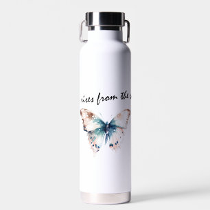 Botella De Agua Alegría que surge de la mariposa del alma