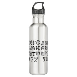 Botella De Agua Alfabetos de impresión de Personalizado de gato