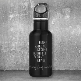 Botella De Agua Alfombra de cruz de padre padre moderno niños nomb