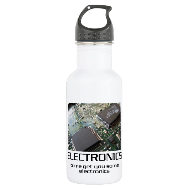 Botella De Agua Algunos Electrónicos. (Anverso)